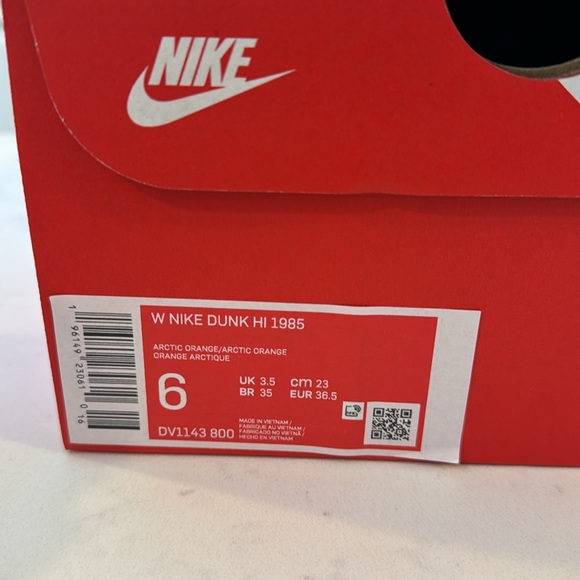 Nike Dunk High 1985 Arctic Orange (Women\'s) - Size 6